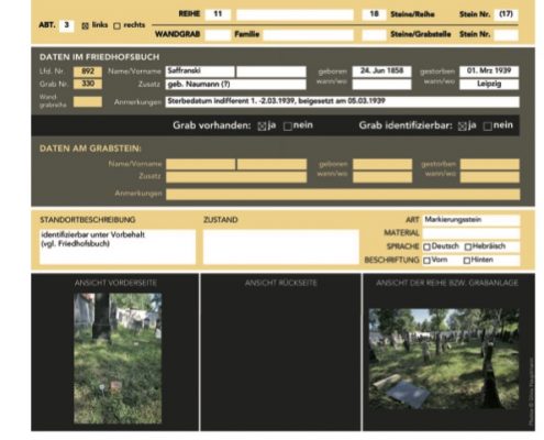 Datenbank „Alter Israelitischer Friedhof zu Leipzig“